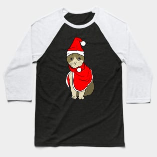 Santa Cat Baseball T-Shirt